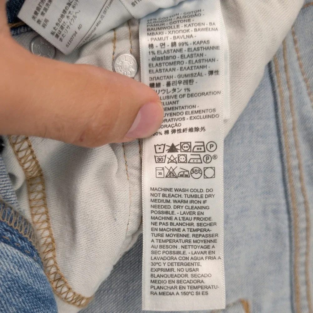 Levi's 559 Jeans Mens 36x34 Light Blue Relaxed Straight Denim Dadcore Americana